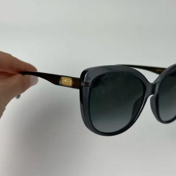 New Gucci Cat Eye Grey Women Sunglasses